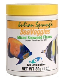 Two Little Fishies TL50802 Julian Sprung's Sea Veggies, Mixed Seaweed Flake, 30 grams (jar)