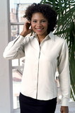 Vantage 1801 Women's Solid Mini-Box Polynosic Shirt
