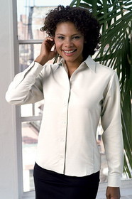 Vantage 1801 Women's Solid Mini-Box Polynosic Shirt