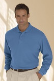 Vantage 2735 Solid Textured Long Sleeve Polo - Imprinted