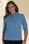 Vantage 2736 Women's Solid Textured 3/4 Sleeve Polo
