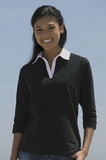 Vantage 2781 Women's 3/4 Sleeve Stretch Rugby Collar Shirt - Imprinted