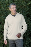 Vantage 8010 Organic Cotton V-Neck Sweater - Embroidery