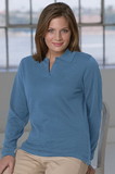 Vantage 9156 Women's Fine-Gauge Polo Collar Sweater - Embroidery