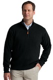 Greg Norman GNBAS103 Drop-Needle 1/4-Zip Mock Sweater - Embroidery