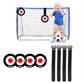 Muka Adjustable Soccer Shooting Target Set with Straps for Outdoor Training Practice Black