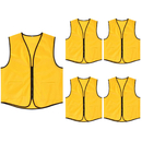 TopTie Supermarket Apron Zipper Vest For Clerk Uniform Vest(5 Packs)