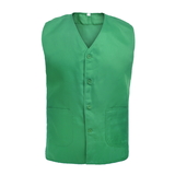 TopTie Vest For Supermarket Clerk Work Uniform Vests With Pockets & Front Button