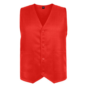 TOPTIE 3-Button Polyester Waiter Vest Supermarket Volunteer Staff Uniform / Security Services Workwear Vest