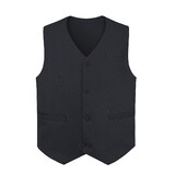 6 PCS Wholesale TopTie Waiter Uniform Unisex Button Vest For Supermarket Clerk & Volunteer