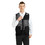TOPTIE Adult Mesh Vest Zipper Supermarket Team Volunteer Uniform Vest - Black