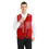 TopTie Adult Mesh Vest Zipper Supermarket Team Volunteer Uniform Vest - Red