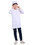 TOPTIE Custom Kid Lab Coat With Cap Scrubs Personalized Logo Doctors Nurses Halloween Costume School Scientists