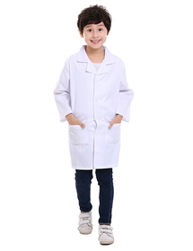 TOPTIE Lab Coat For Kid Children Scrub Scientist Role Play Halloween Costume