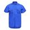 TOPTIE Blue Workwear Pocket Short-Sleeve Shirt With Pants For Labours