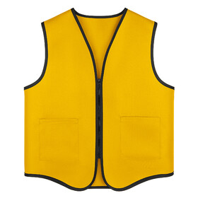 TOPTIE Adult Mesh Vest Zipper Supermarket Team Volunteer Uniform Vest