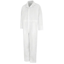 Red Kap CT16WH Twill Action Back Coverall - No Pockets - White