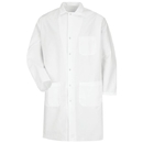 Red Kap KT18WH Gripper Front Butcher Coat - Twill - White