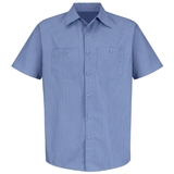 Red Kap SB22BS Short Sleeve Industrial Solid Work Shirt - Blue/Navy