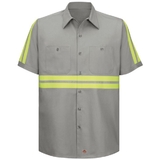 Red Kap Enhanced Visibility Cotton Work Shirt - Sc40
