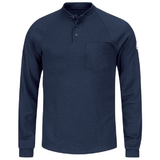 Bulwark SML2 Long Sleeve Tagless Henley Shirt