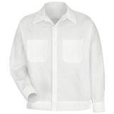 Red Kap SP35WH Shirt Jac - Long Sleeve Poplin - White
