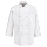 Chef Designs 0402WH 3/4-Sleeve Chef Coat - White