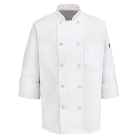 Chef Designs 0415WH Ten Pearl Button Chef Coat - White