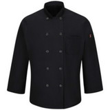 Red Kap 042X Men's Ten Button Chef Coat with MIMIX™ and OILBLOK