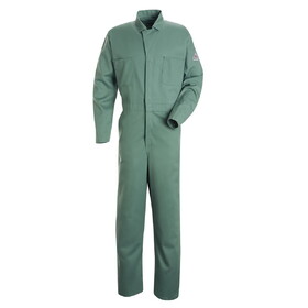 Bulwark CEW2VG Gripper-Front Coverall  - Visual Green