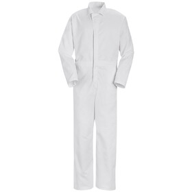 Red Kap CT16WH Twill Action Back Coverall - No Pockets - White