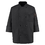 Chef Designs KT76BK Eight-Button Black Chef Coat - Black, Price/Pcs