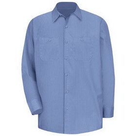 Red Kap SB12BS Long Sleeve Industrial Solid Work Shirt - Blue/Navy