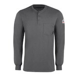 Bulwark SEL2 Long Sleeve Tagless Henley Shirt