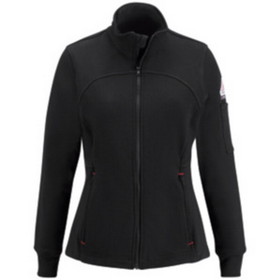 Bulwark SEZ3 Female Zip Front Fleece Jacket-Cotton/Spandex Blend