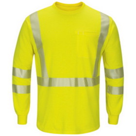 Bulwark SMK8 Hi-Visibility Lightweight Long Sleeve T-Shirt