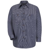 Red Kap SP10-1 Long Sleeve Microcheck Uniform Shirt