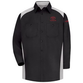 Red Kap Toyota&#174; Men's Long Sleeve Motorsports Shirt