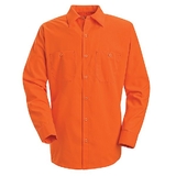Red Kap SS14-1 Long Sleeve Enahanced Visibility Work Shirt