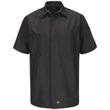 Red Kap SY20CH Short Sleeve Solid Crew Shirt, Charcoal