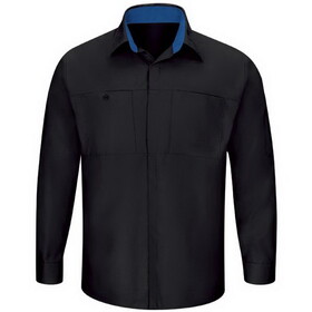 Red Kap SY32 Men's Long Sleeve Performance Plus Shop Shirt with OilBlok Technology