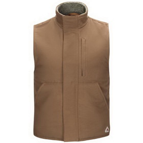 Bulwark Men's Sherpa Lined Brown Duck Vest