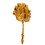 Vickerman H1QUE725 8" Aspen Gold Queen Flower Stem