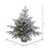 Vickerman A156622LED 24" x 24" Frosted Sable Tree 50LED Multi