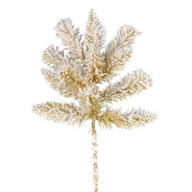 Vickerman A193503-6 18" x 12Tip Frosted Gold Spray 6/Bag