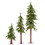 Vickerman A805180 2' 3' 4' Natural Alpine Tree Set 633T