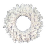 Vickerman Crystal White Spruce Wreath 90 Tips