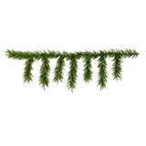 Vickerman Camdon Fir Icicle Garland 550T