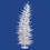 Vickerman B161031 3' x 17" White Laser Tree Dural 50CL
