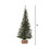 Vickerman C803924 24" Carmel Pine Tree 282 Tips Wood Base